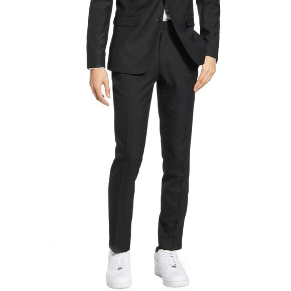 Topman Men's Skinny Suit Trousers Fit Dress Pants - Picture 3 of 7